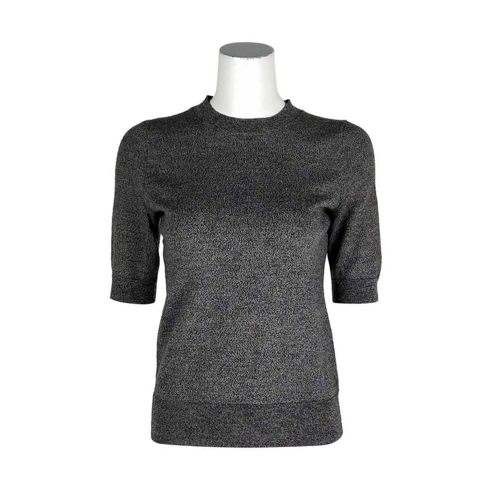 banana Republic Grey Elegant Crew Neck Sweateshrit